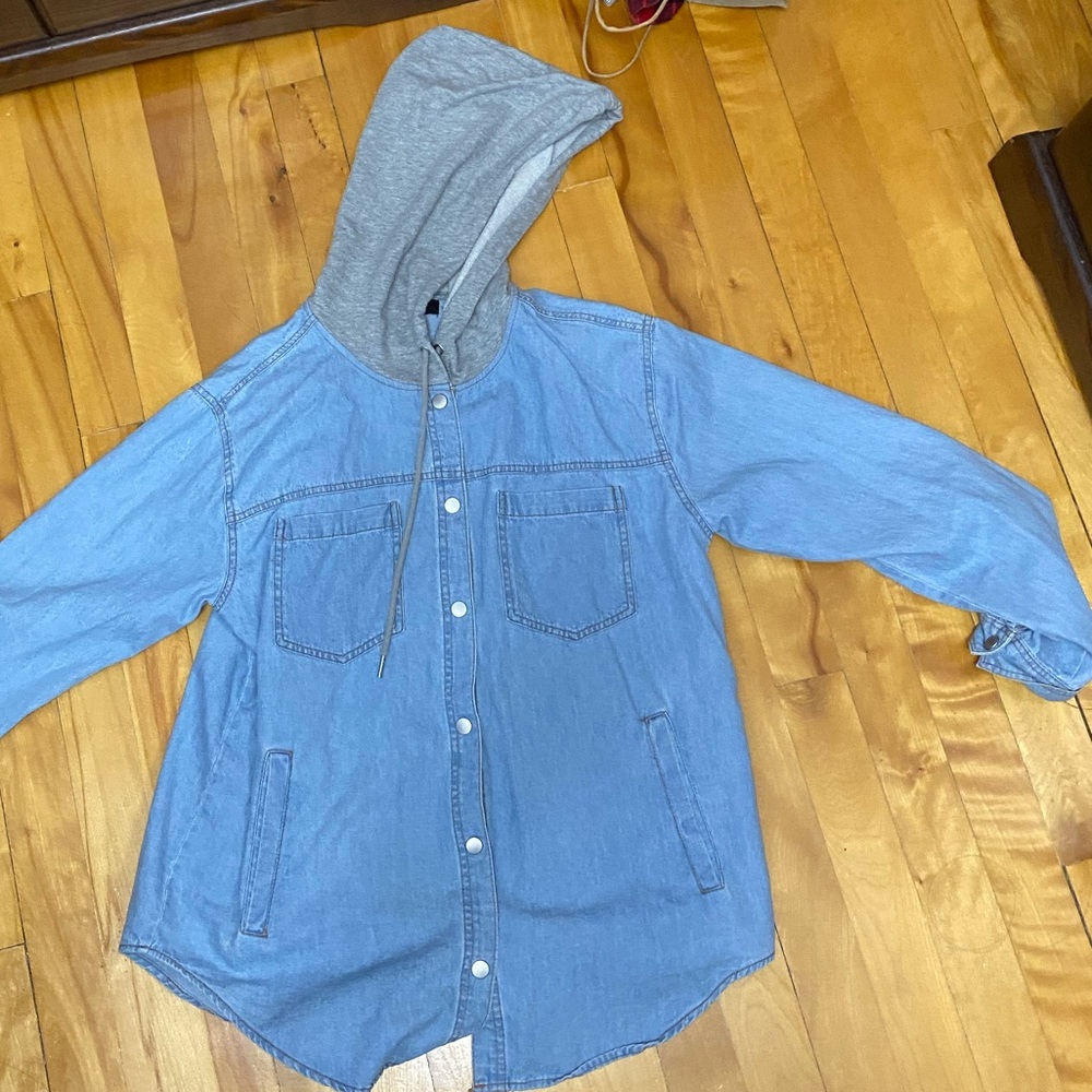 Forever 21 Button Up Hoodie